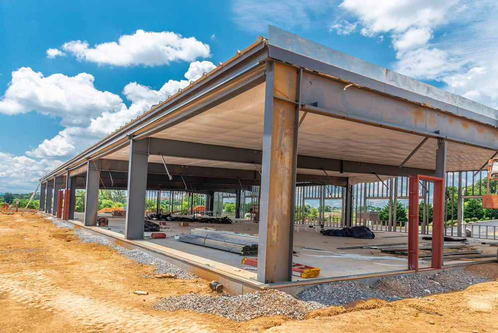 Commercial Construction Project View of Interior